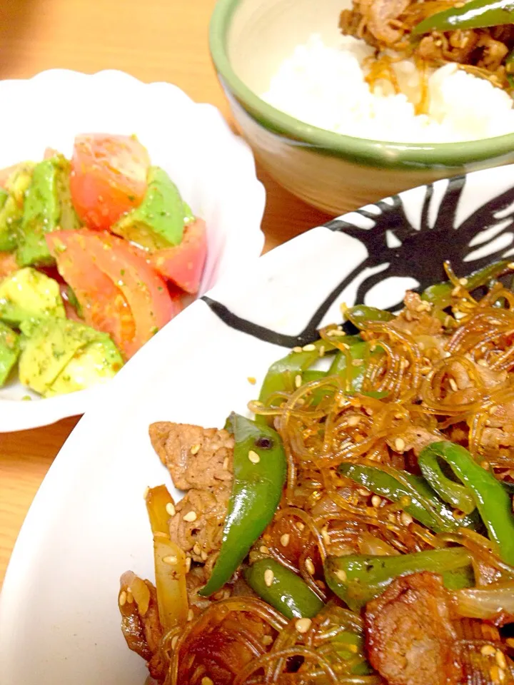 Dinner Japchae&salad|tamakiさん