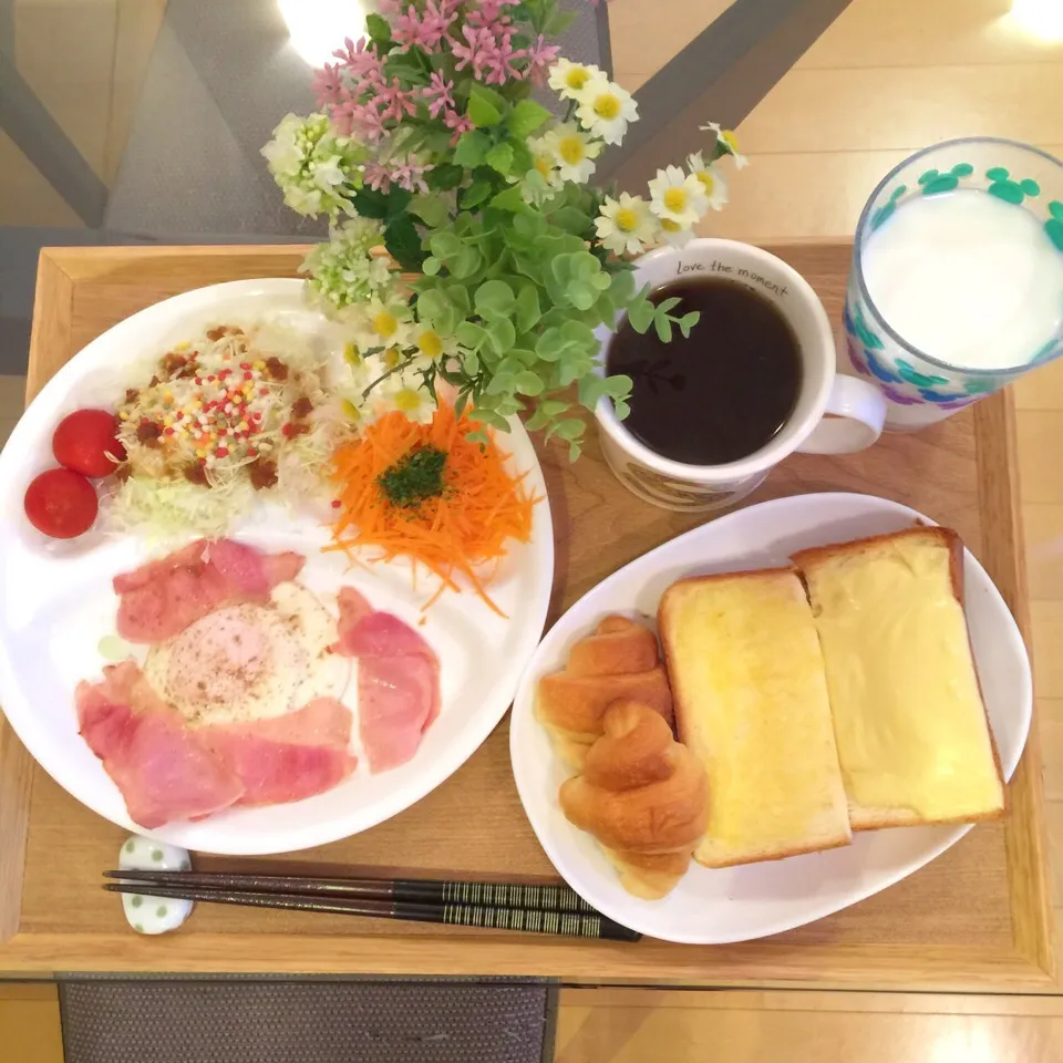 Snapdishの料理写真:9/29❤︎主人のモーニング❤︎|Makinsさん