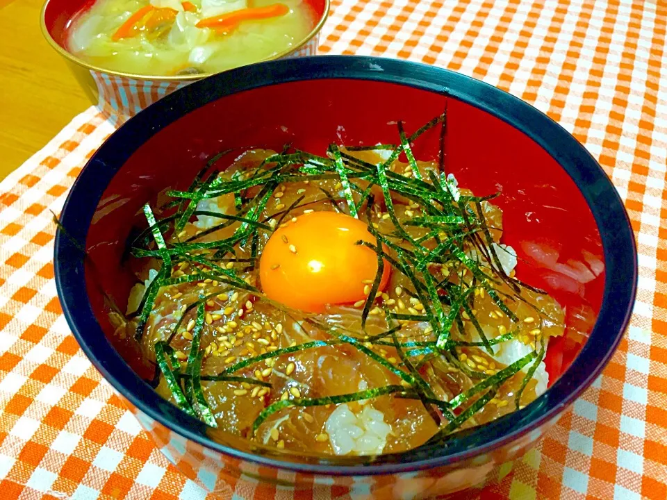 定番ですみません、イサキの漬け丼〜♪|あんちゃんさん