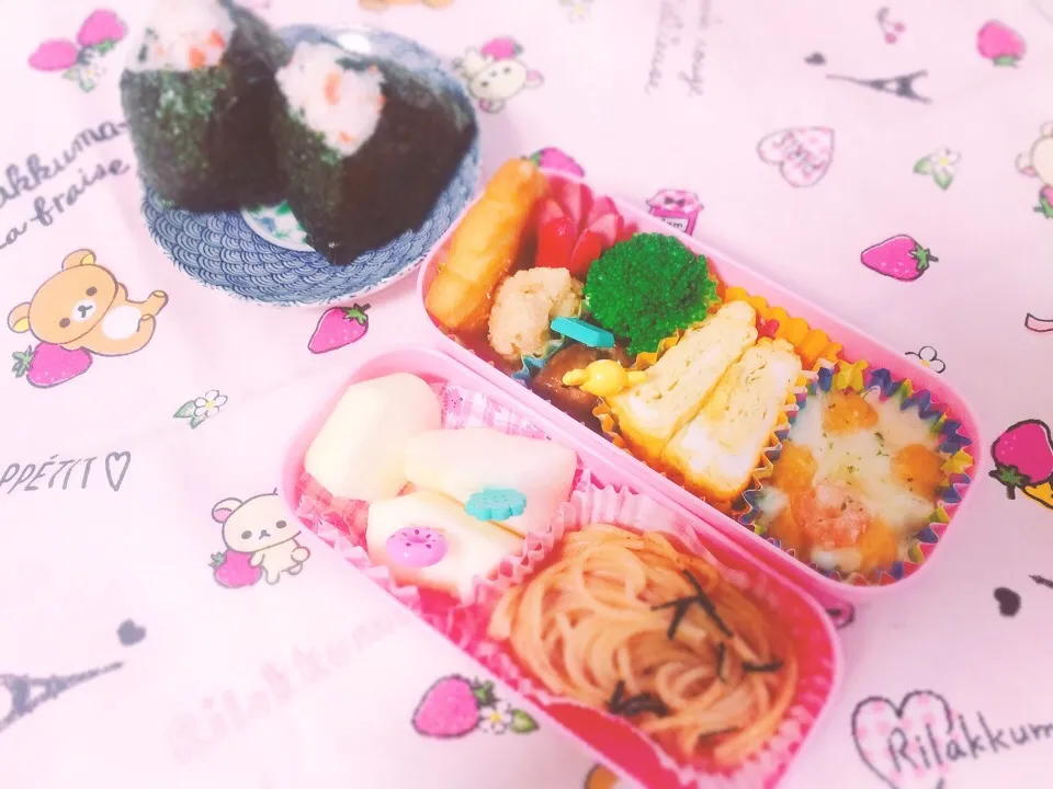 子供達のお弁当。|こすもすさん