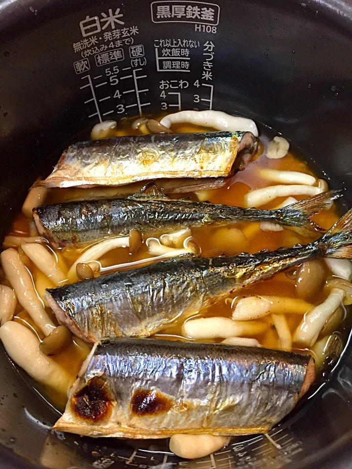 Snapdishの料理写真:秋刀魚の炊き込みご飯|洋介さん