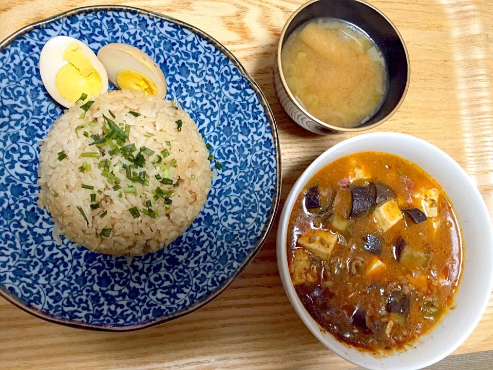 麻婆茄子とチャーハン✧*|Makiさん