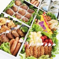 運動会の肉巻きおにぎり弁当