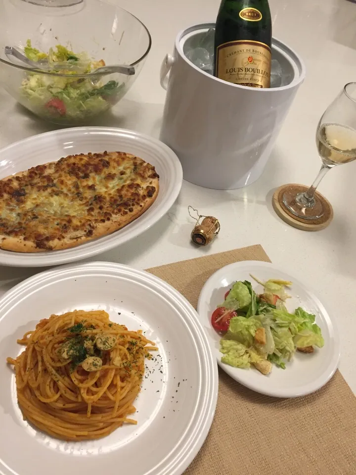 昨夜も部屋飲み🍾✨🍝|chieさん