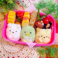 娘のお弁当！すみっこぐらし♡