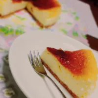 ベイクドチーズケーキ🧀🍽💞
出来たてふわふわ😊💭
冷やせばしっとりで美味しい~☺️|yuuuさん