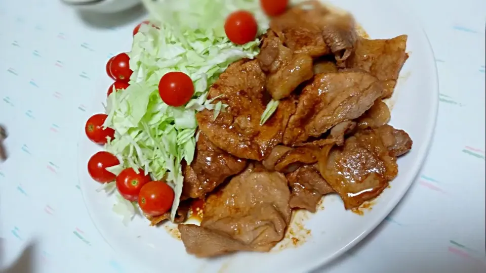 豚のしょうが焼き旦那作|みぽりんさん