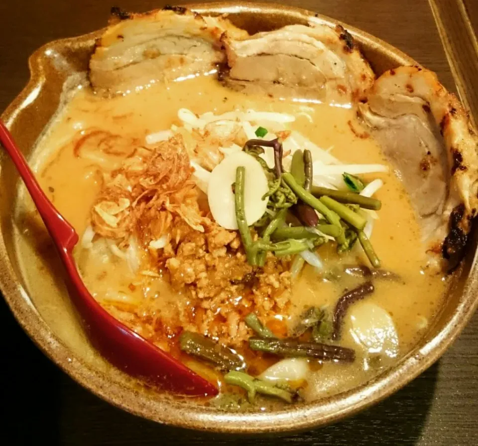 田所商店の信州味噌の炙り焼きチャーシュー麺＼(^o^)／|Yukiさん