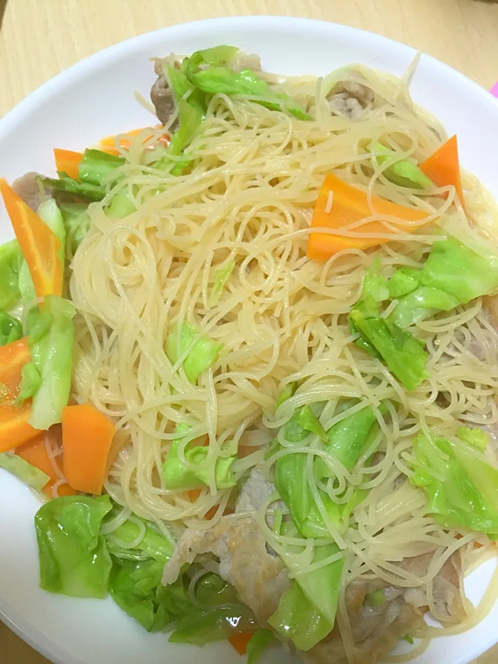 今日は焼きビーフン|かなぽさん