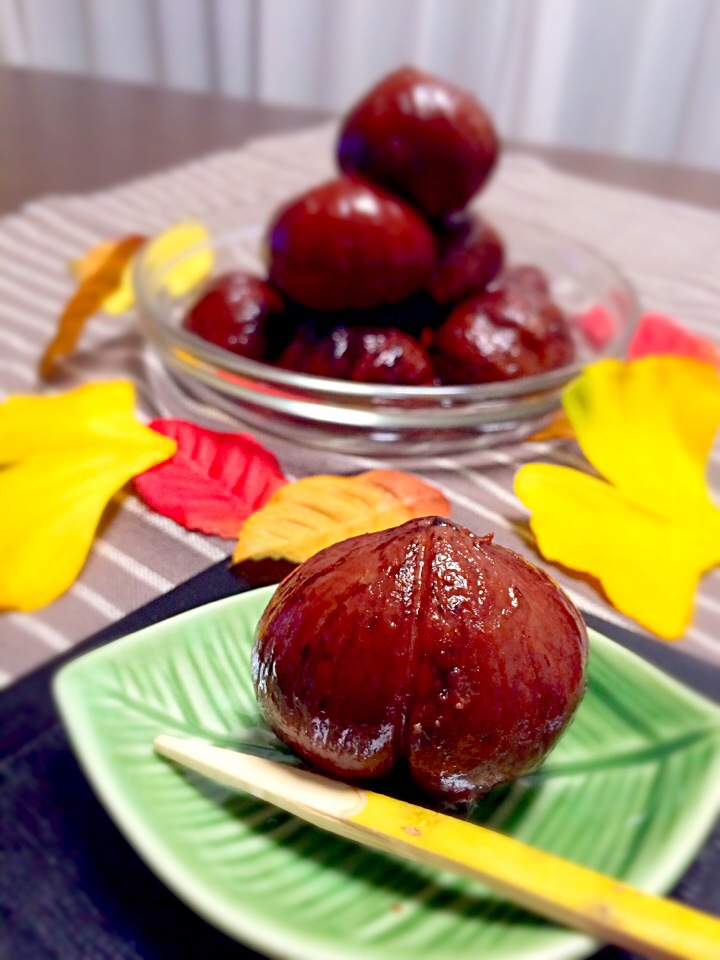 栗🌰の渋皮煮♪鬼皮は圧力鍋で♪