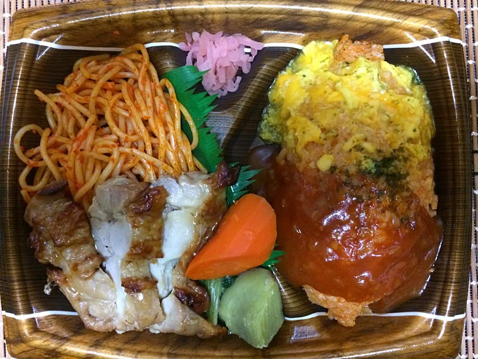 こだわりオムライス弁当|ばーさんさん