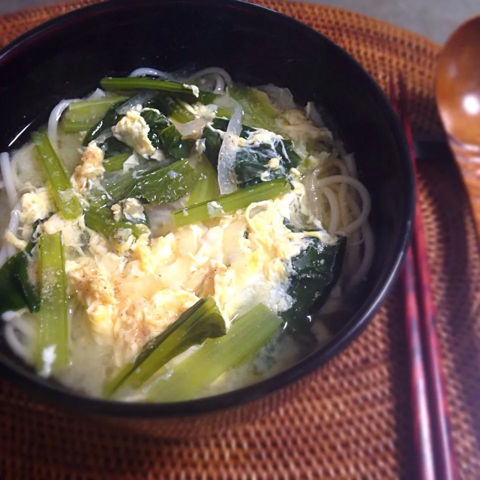 朝味噌にゅうめん😋|nao子さん