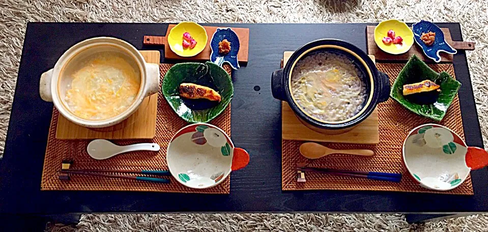 風邪 お粥の朝食|ようさん