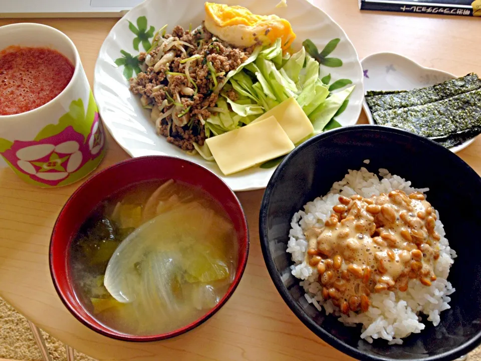 10月2日朝食兼昼食|ばぁさんさん