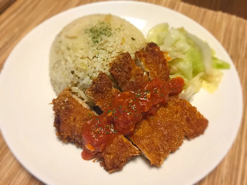 洋風トンカツ定食|ひろしんさん