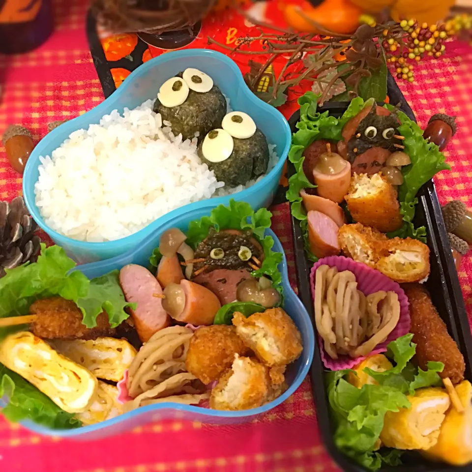 トトロバーグとまっくろくろすけ🍙弁当|せいこさん