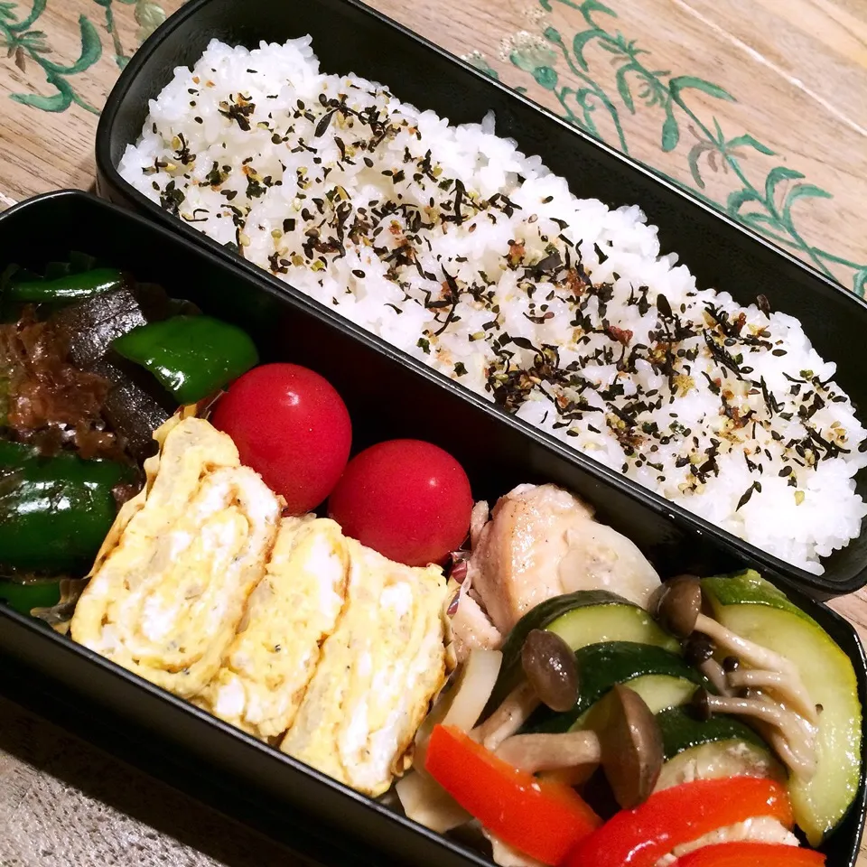 今日のオット2段弁当|おゆさん