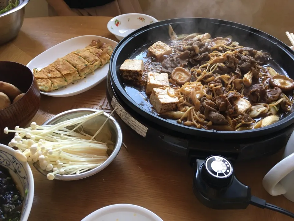 友人宅にて☆すき焼きパーティー☆するには暑すぎた(~_~;)|もっつぁさん