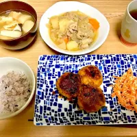 鶏つくねで晩ごはん(^-^)|ちゃかさん