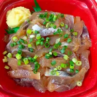 Snapdishの料理写真:あじのたたき丼|のりさん