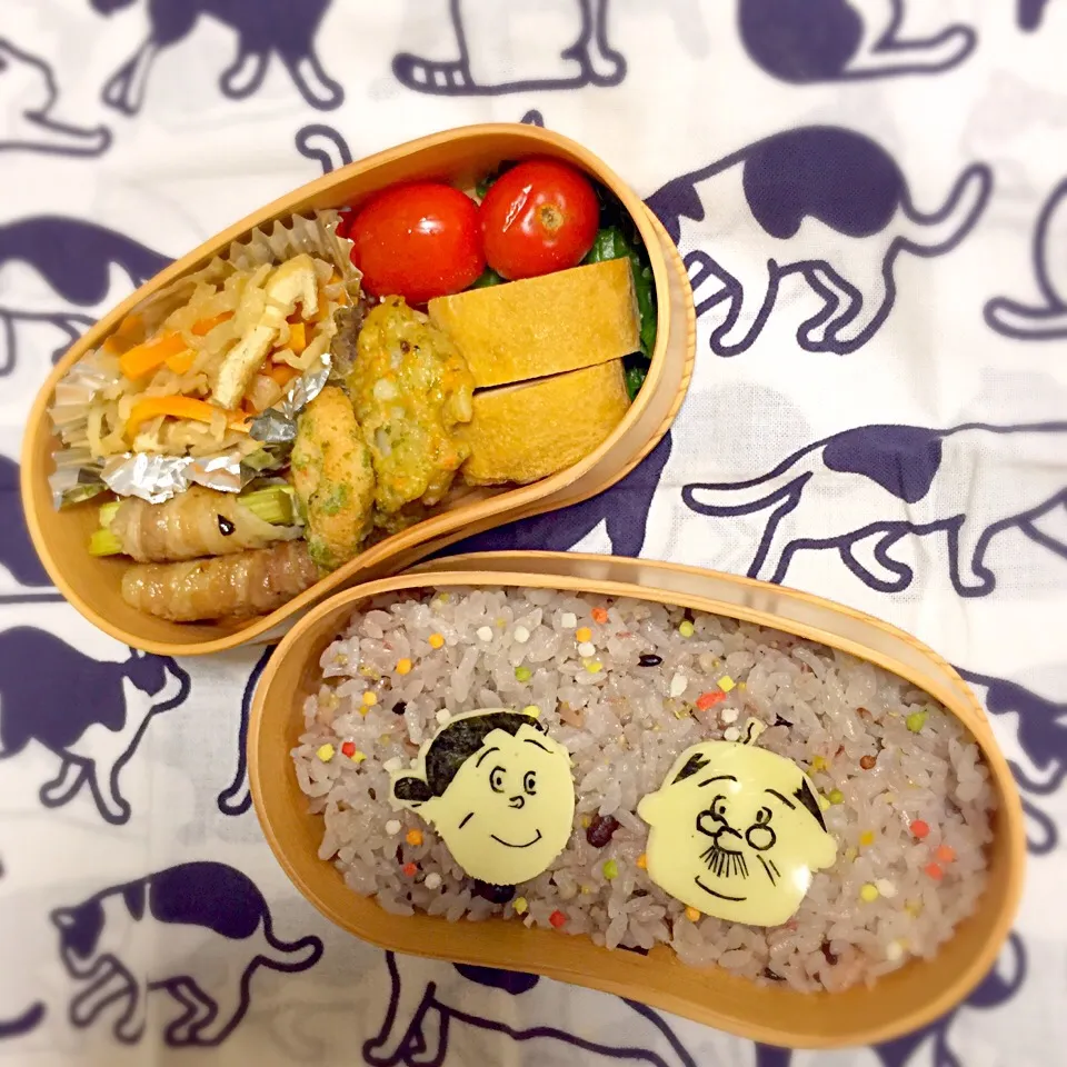 波平とフネさんのお弁当╰(*´︶`*)╯|ericatさん