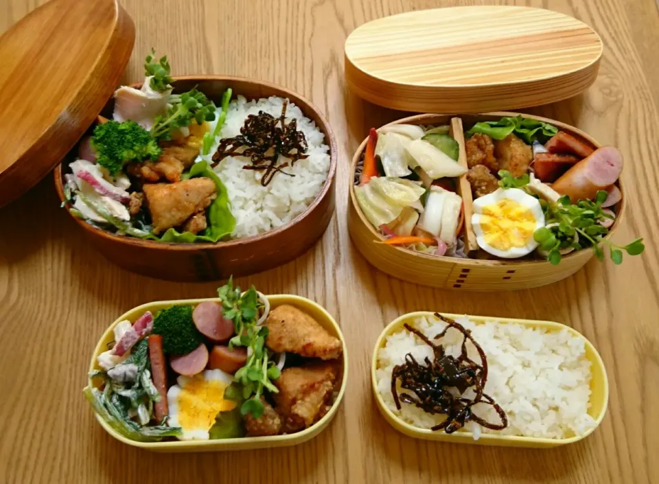 Snapdishの料理写真:『糖質制限お弁当&３人分 野菜高過ぎ(T-T)』|seri-chanさん