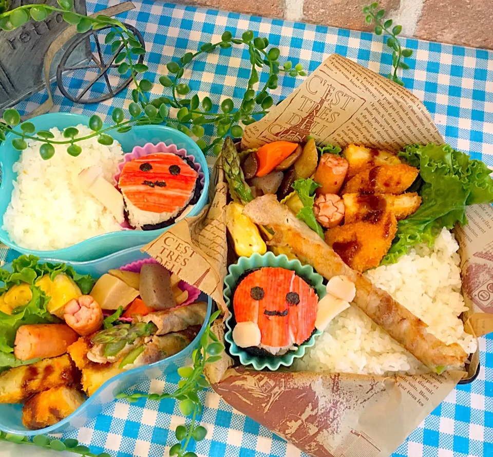 Snapdishの料理写真:太鼓の達人どんちゃん🍙弁当|せいこさん