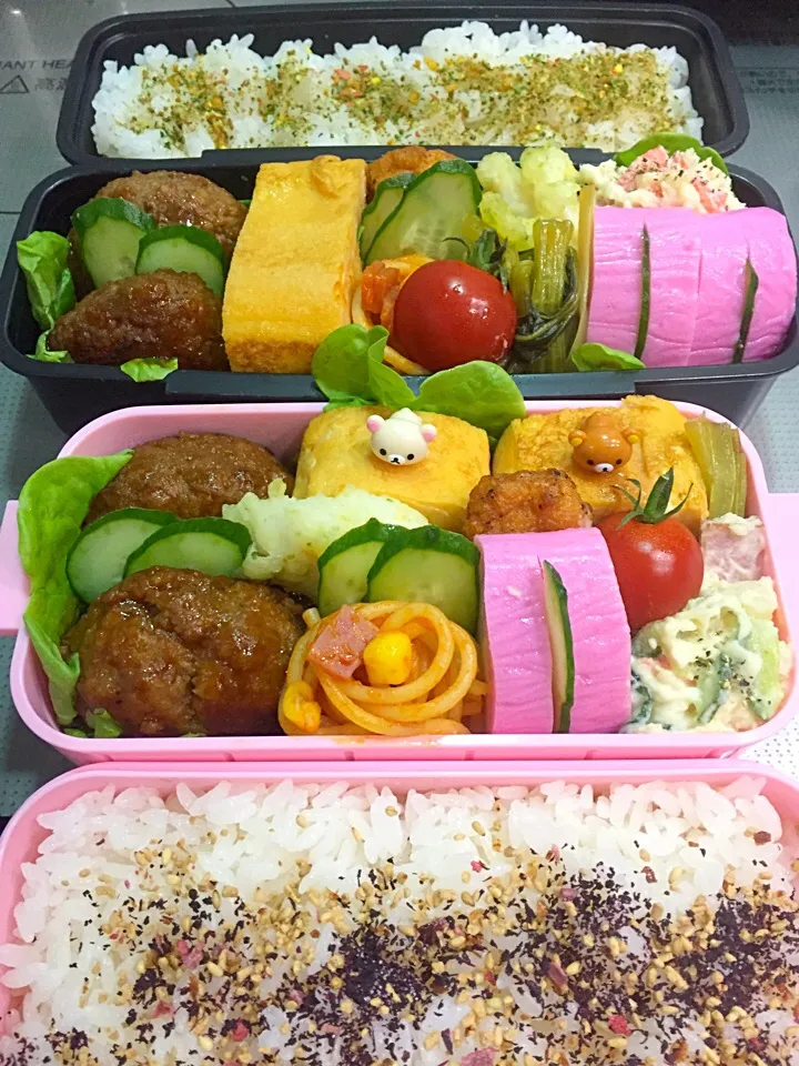 チーズ入り煮込みハンバーグが入ったお弁当🍱|しずママさん