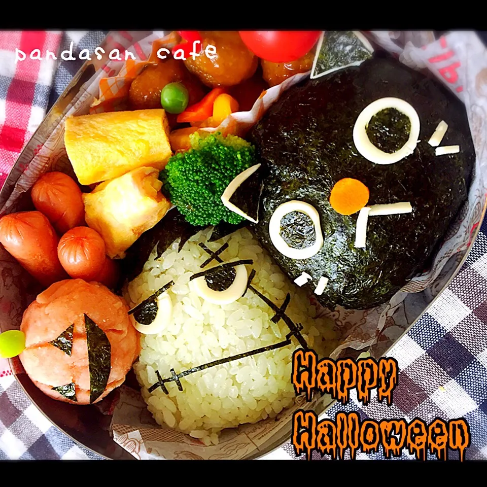 Snapdishの料理写真:Happy Halloween★中3娘のお弁当|あおぱんださん