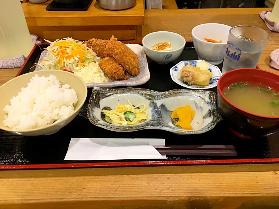 カキフライ定食|Agaricusさん