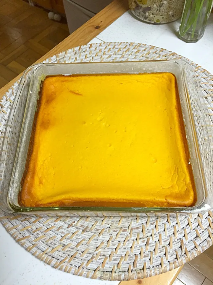 Snapdishの料理写真:かぼちゃチーズケーキも焼きました(*^_^*)|simoneさん