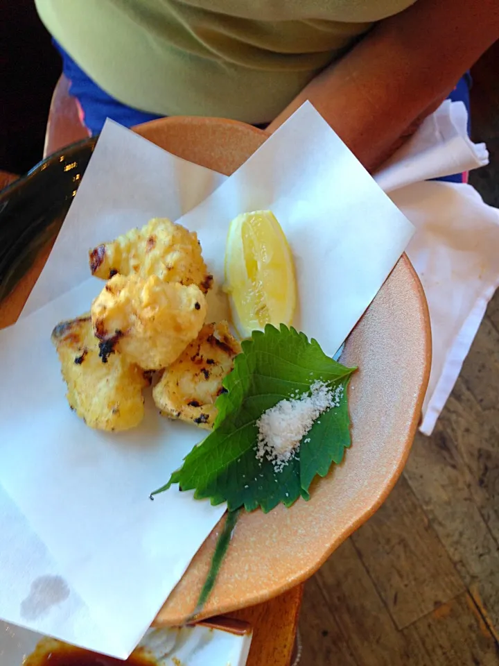 deep fried lobster, salt, lemon|Ryderさん