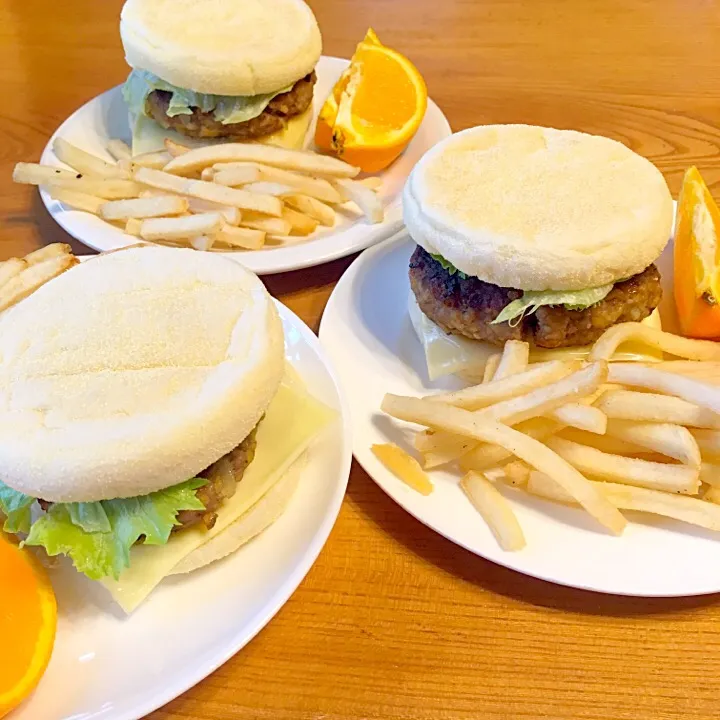 ハンバーガー弁当|ツインズママさん