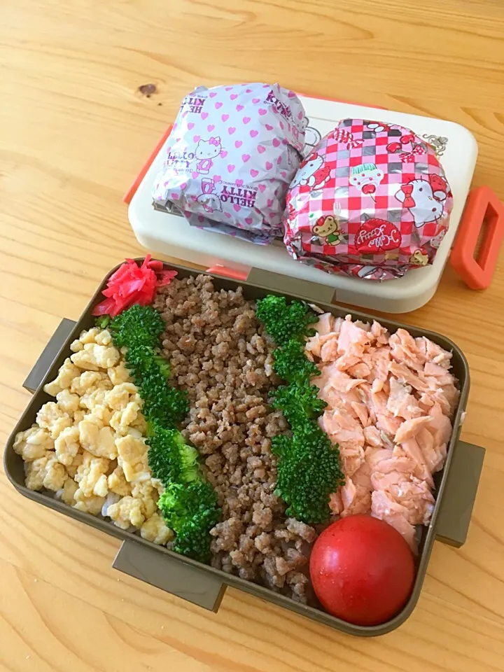 Snapdishの料理写真:10.5そぼろ丼弁当|まゆさん