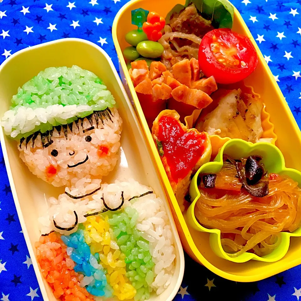 Snapdishの料理写真:長男 年中さん 幼稚園 お弁当★|ひかりさん