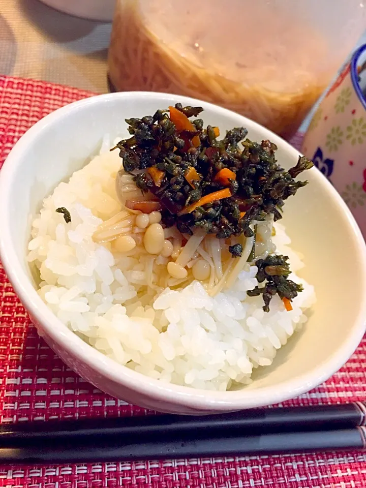 自家製しその実に、あまねこさんのなめ茸〜🎵|kiyoさん