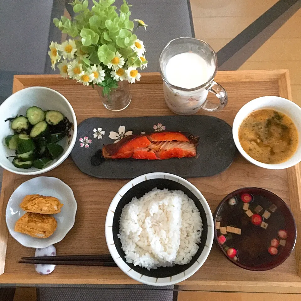 Snapdishの料理写真:10/6❤︎主人の朝ごはん❤︎|Makinsさん