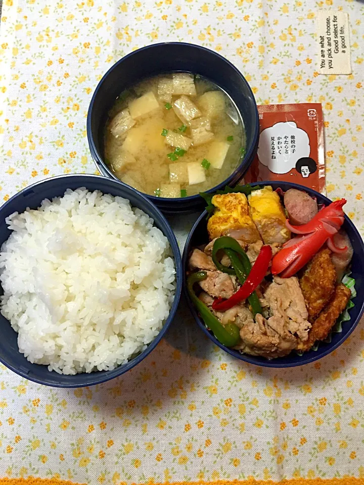 Snapdishの料理写真:10月6日の高2男子のお弁当♪|ごっちさん