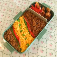 Snapdishの料理写真:鶏そぼろ弁当|さなさなさん