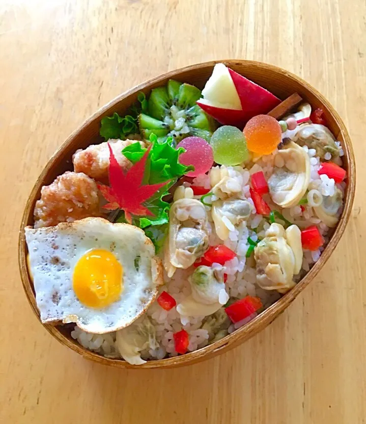 10/6木曜日☆アサリ炊き込みご飯弁当|mamiさん