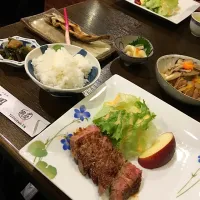 Snapdishの料理写真:奥上高地 徳澤園の夕飯|morimpicoさん