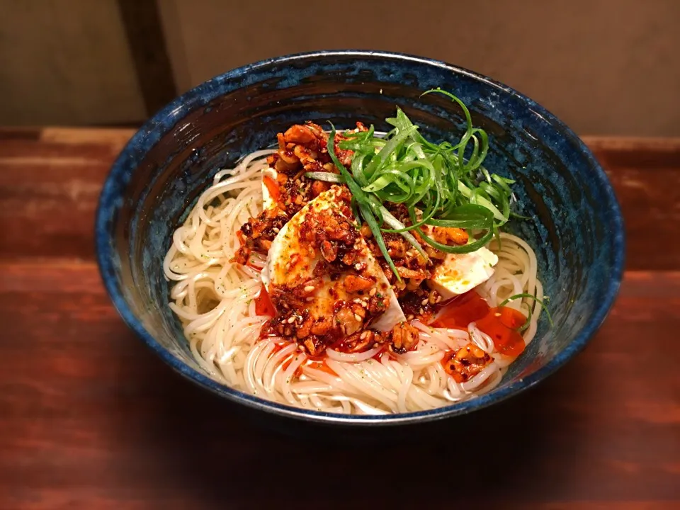 自家製食べるラー油やっこそうめん2|半田手延べそうめんの店 阿波や壱兆さん