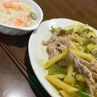 ニョッキシチュー&ペンネと豚肉の炒め物|テーラ☆さん