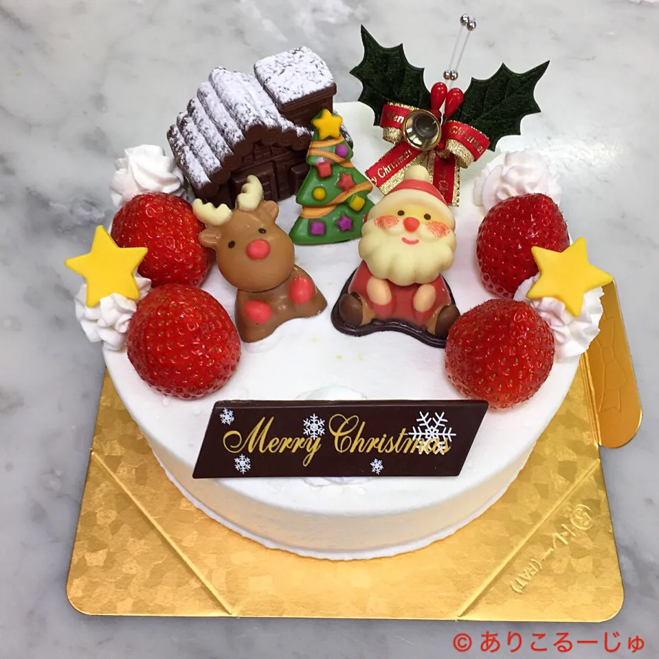 Snapdishの料理写真:クリスマスケーキの見本です|ありこるーじゅ🍰さん