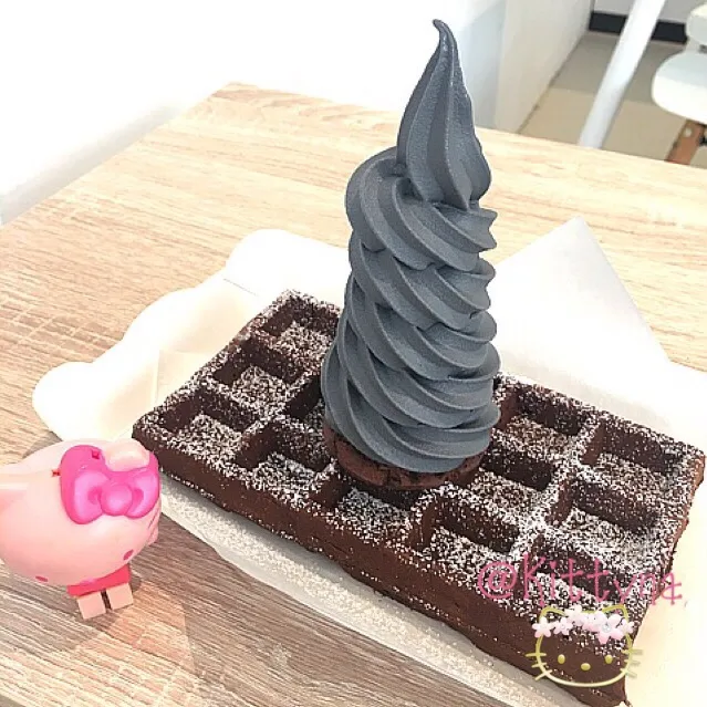 Chocolate Rootberr waffles|🎀Kittyna🌸さん