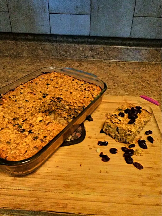 Pumpkin Baked Oatmeal with Pecans, Pepitas, and Cashews.|bethさん