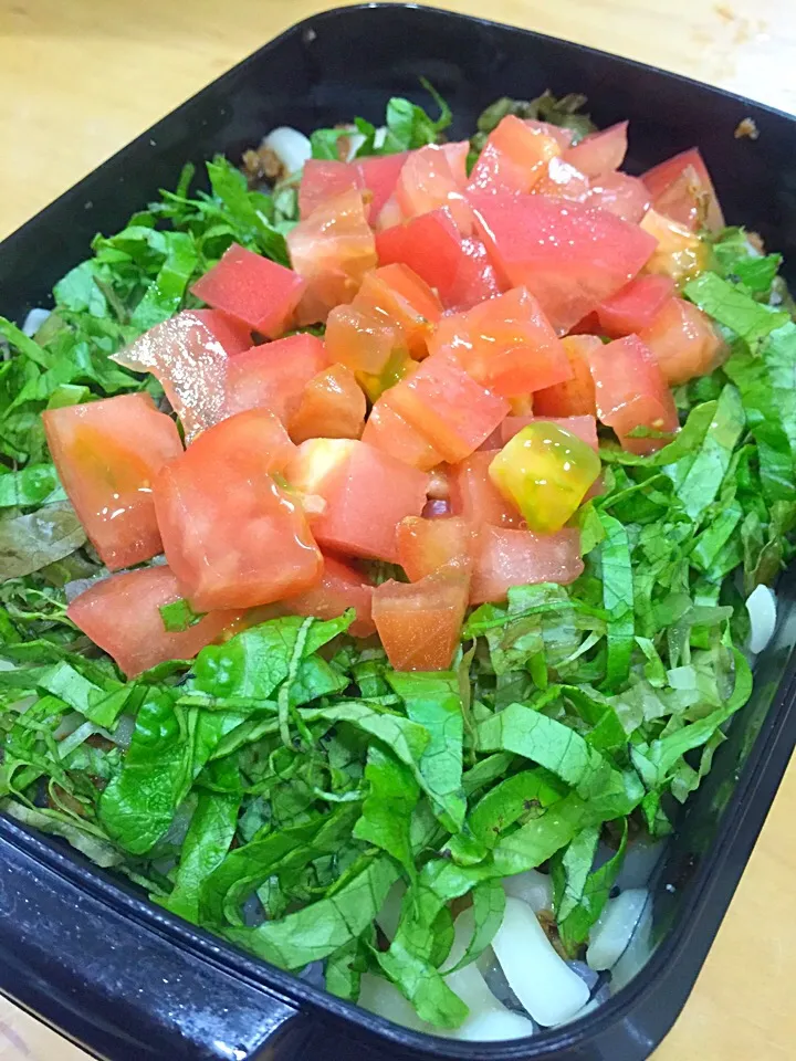 Snapdishの料理写真:今日の親父弁当！|沖縄「ピロピロ」ライフさん