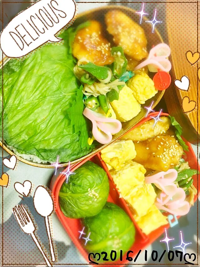 Snapdishの料理写真:ღ今日のお弁当ღ|ღ沙羅ღさん