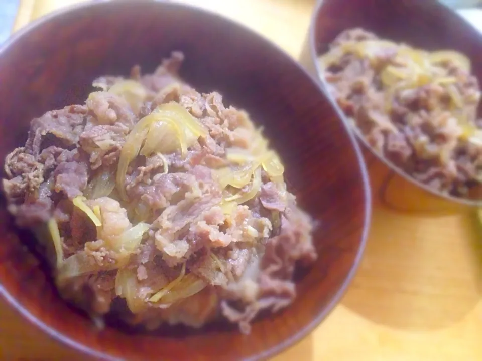 お家で牛丼(ღ˘⌣˘ღ)|totoさん