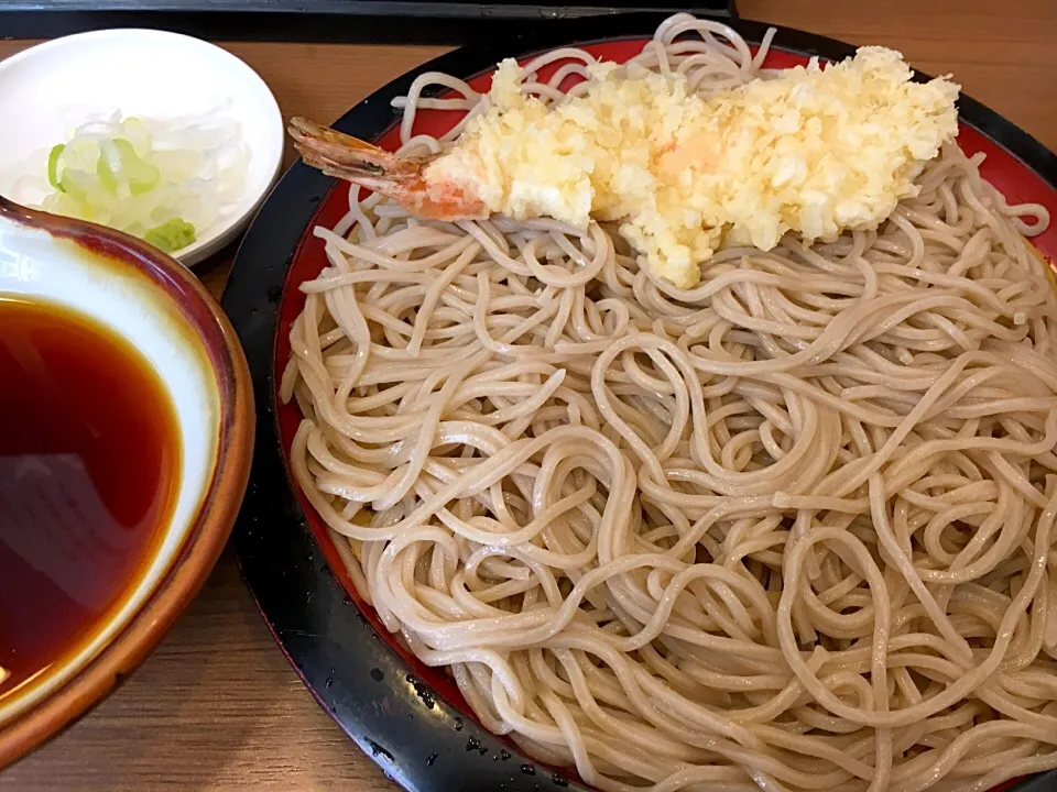 立食いそば手帳 名店120［首都圏編］そば處 かめや 神田東口店（神田）えび天せいろ 161007|ゆうじ.さん